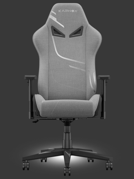 Премиум игровое кресло тканевое KARNOX HERO Genie Edition серое 
